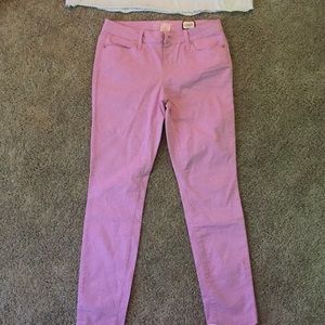 Pink skinny jeans